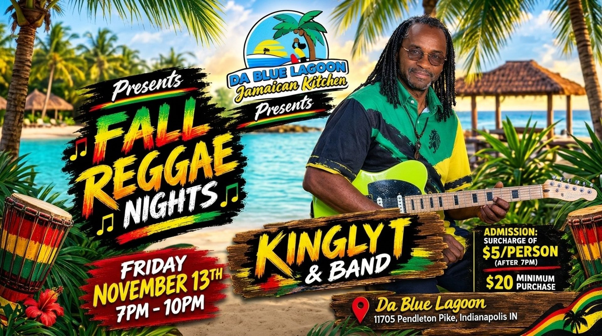 Fall Reggae Nights at Da Blue Lagoon