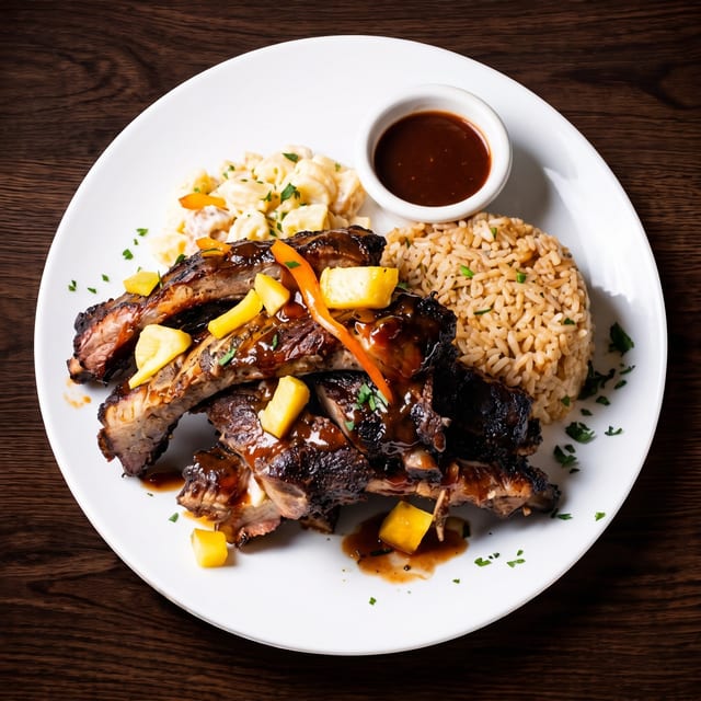Jerk BBQ ribs.