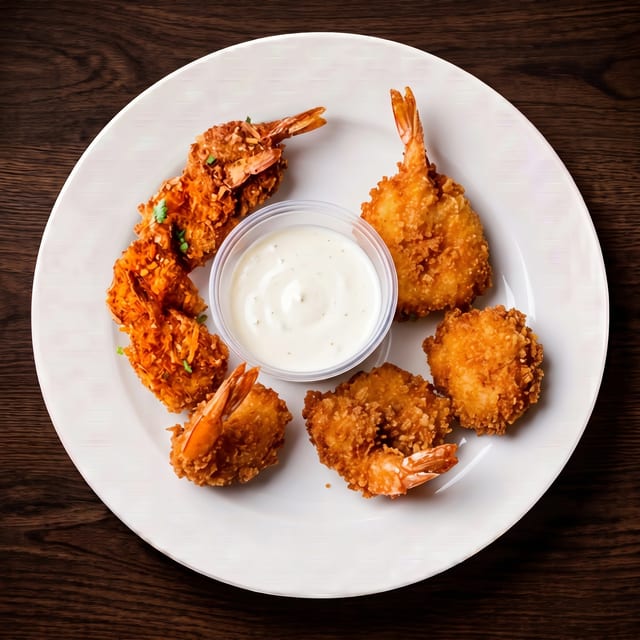 Coconut fried shrimp.