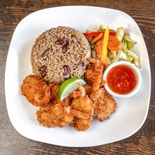 Coconut fried shrimp.