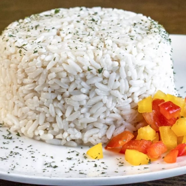 White rice.