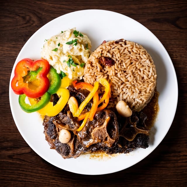 Braised oxtail.