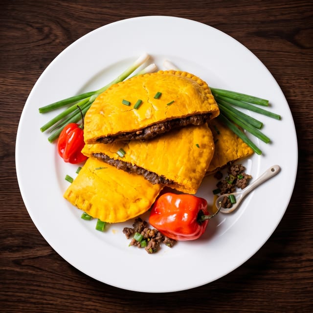 Jamaican cheesy beef patties.