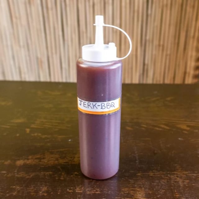 Jerk BBQ sauce (14 Oz Bottle).