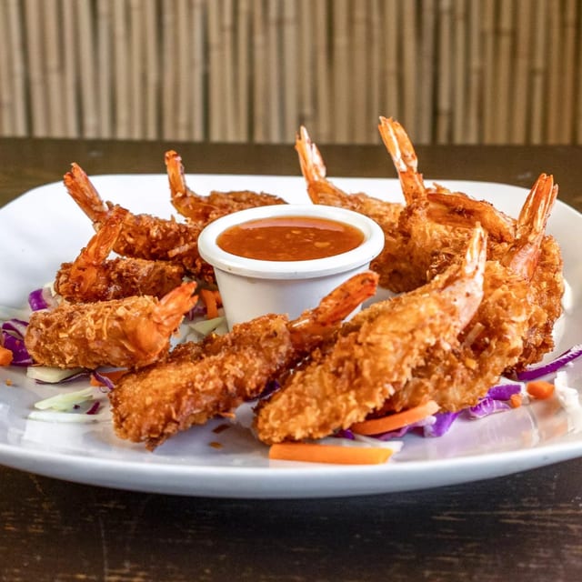 Coconut fried shrimp.