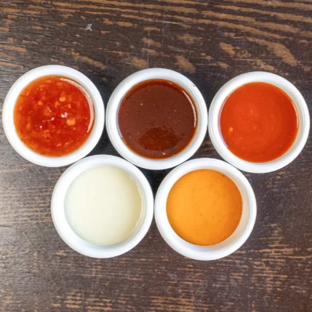 Jerk BBQ sauce (2 oz).