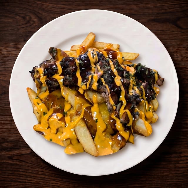Loaded island seasoned fries.